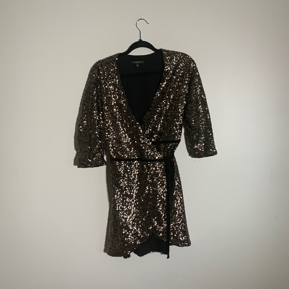 Guess Sequin wrap dress - Picture 2 of 3